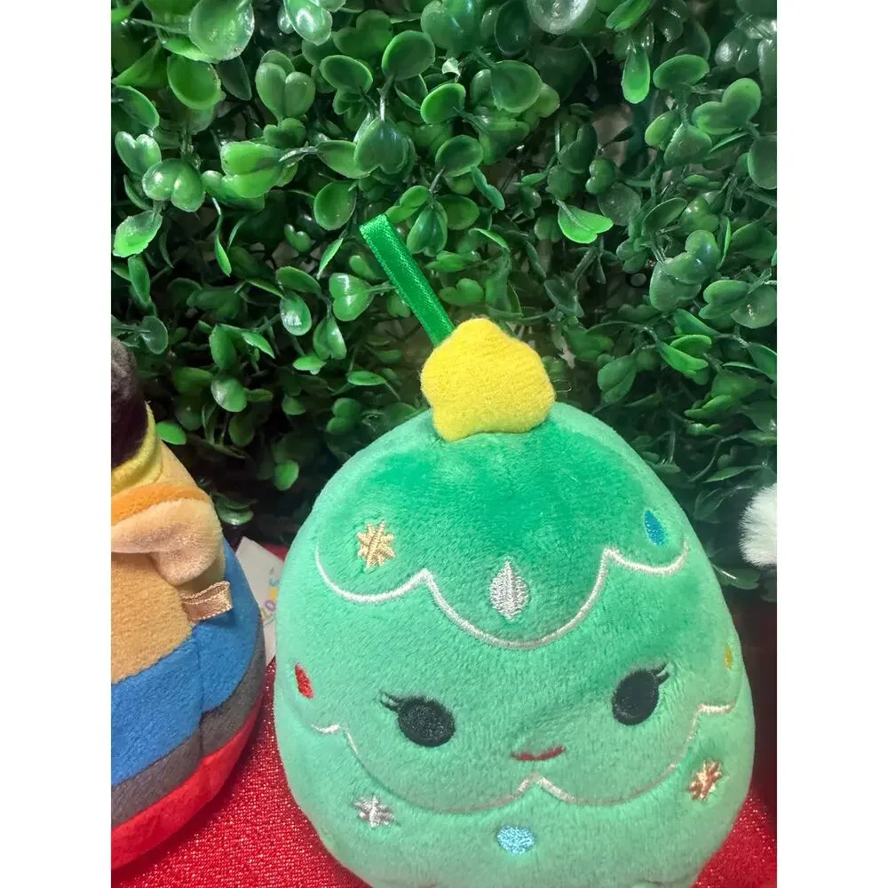 Lot of 6 Christmas Mini Squishmallows Plush Santa Ms Claus Nutcracker Tree Mouse